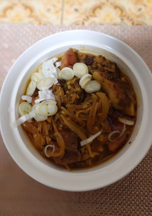 角切り牛の旨辛スパイスラーメン-レシピのメイン写真