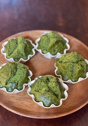 昔ながらの濃い抹茶蒸しパン♪-レシピのメイン写真