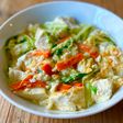 m水菜と豆腐の中華風あんかけ