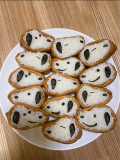 スヌーピーおいなりさん-レシピのメイン写真