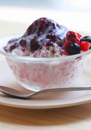 フルーツビネガーかき氷（ベリー味）-レシピのメイン写真