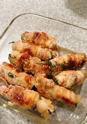 梅入り大葉肉巻き-レシピのメイン写真