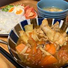 รูปของ 【トマトの和風チキンカレー】ホットクック調理