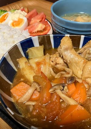 【トマトの和風チキンカレー】ホットクック調理-レシピのメイン写真