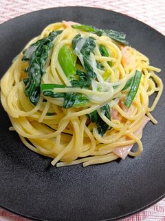 ほうれん草のクリームパスタ-レシピのメイン写真
