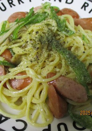 昆布茶とウィンナーエリンギのマヨパスタ😋-レシピのメイン写真
