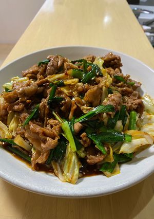 残り物で『豚ニラ炒め』-レシピのメイン写真