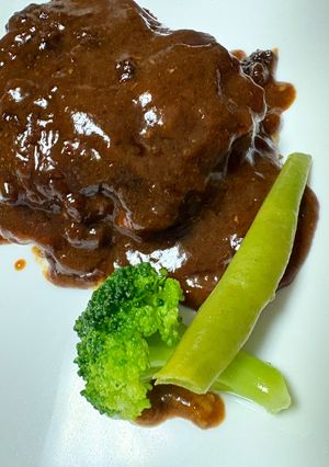 プルプル鶏皮入り煮込みハンバーグ♡-レシピのメイン写真