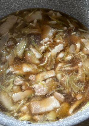 豚バラとミョウガの麺つゆ-レシピのメイン写真