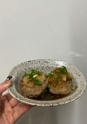 肉汁溢れる和風ハンバーグ-レシピのメイン写真