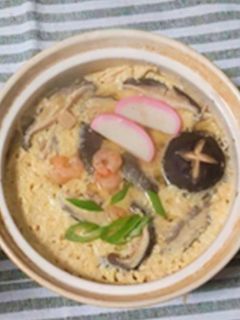 えびと鯛の土鍋で茶碗蒸し-レシピのメイン写真