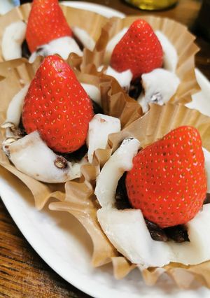 豆大福で簡単いちご大福-レシピのメイン写真