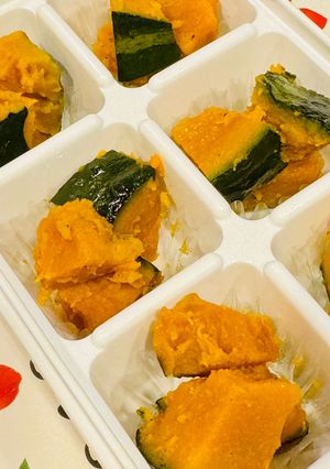冷凍作り置き☆かぼちゃのバターコンソメ-レシピのメイン写真