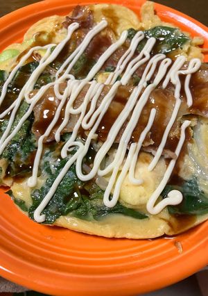 簡単　ほうれん草入り豚焼き-レシピのメイン写真
