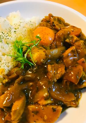 ルー1.5倍カレー●たまごチキンカレー-レシピのメイン写真