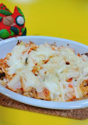 野菜とキムチのチーズ焼き-レシピのメイン写真