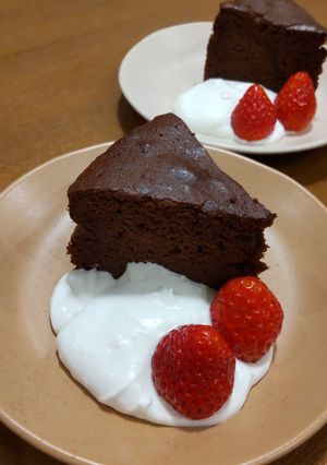 バター、オイルを使わない！ガトーショコラ-レシピのメイン写真