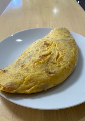 生ハムのオムレツ(バター不使用)-レシピのメイン写真