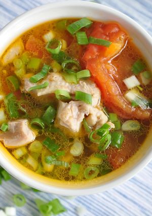 ＼大同電鍋レシピ／トマト鶏スープ-レシピのメイン写真