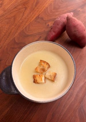 生クリーム不使用・ビストロ風さつまいもポタージュ-レシピのメイン写真