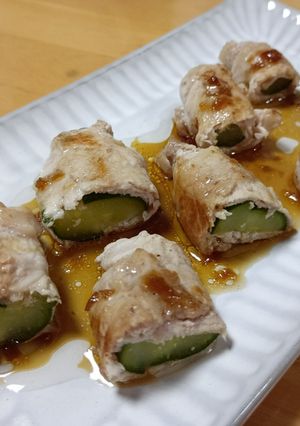 きゅうり🥒の肉巻きつまみサラダ-レシピのメイン写真