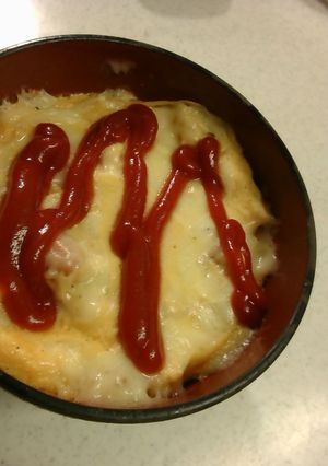 レンジで簡単！あつあつオムレツ-レシピのメイン写真