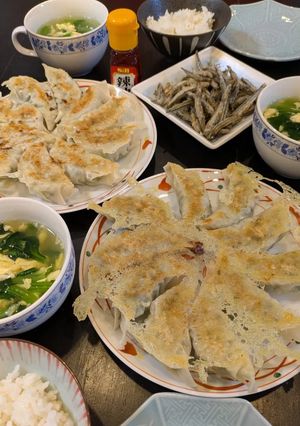 キャベツたっぷりカリカリ羽根付き餃子-レシピのメイン写真