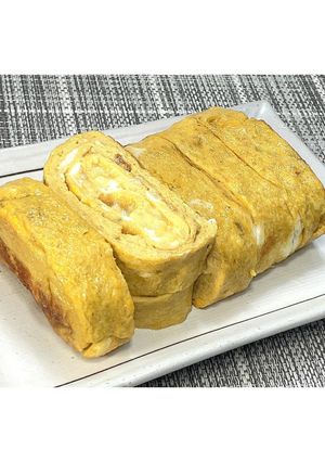チーズカレーの玉子焼き★動画あり★-レシピのメイン写真