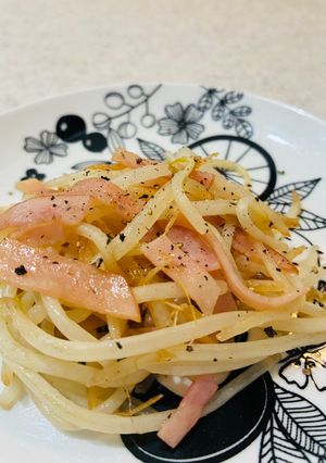 余りもやし消費に!もやしとハムの中華炒め-レシピのメイン写真