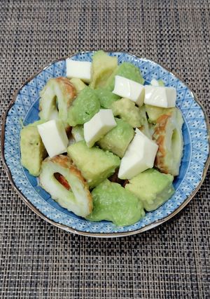 ちくわとアボカドの昆布茶合わせ-レシピのメイン写真