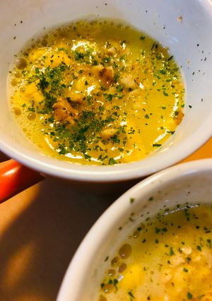 カップスープ●バジル＆くるみのスープ-レシピのメイン写真