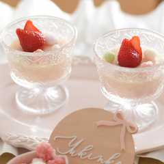 รูปของ 【材料3つ】甘酒いちごプリン