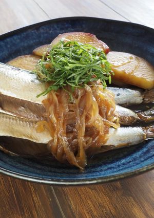 イワシとさつまいもの煮付け-レシピのメイン写真