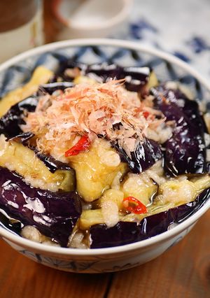 揚げ茄子とあげ玉の生姜香る南蛮漬け😋-レシピのメイン写真