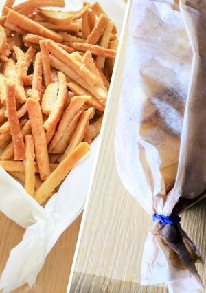 簡単♪手作り紙皿＊焼き上がった食材の保存-レシピのメイン写真