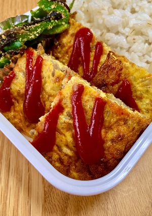 簡単♪オーブントースターでミートオムレツ-レシピのメイン写真