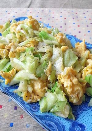 コツあり!定番キャベツと卵の炒め物-レシピのメイン写真