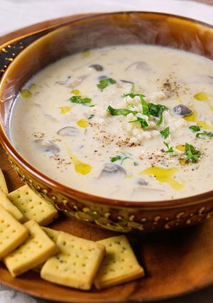 ソルガムきびとキノコの食べるスープ-レシピのメイン写真