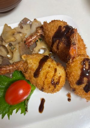 ポテト包みエビフライ-レシピのメイン写真