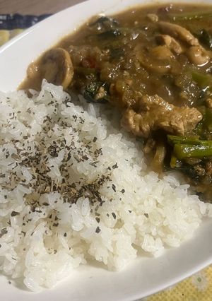菜の花グリーンカレー-レシピのメイン写真