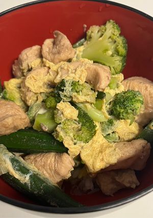 親子丼風減量(ダイエット)飯【昼】-レシピのメイン写真