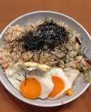 納豆ピラフ　生米からフライパンで