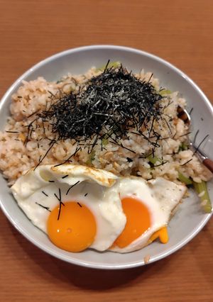 納豆ピラフ　生米からフライパンで-レシピのメイン写真