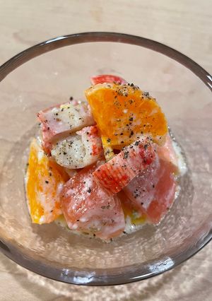 カニかまとオレンジのサラダ⭐︎爽やかな旨み-レシピのメイン写真