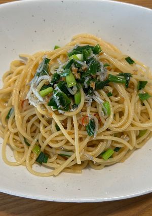 男の醤油麹と小葱としらすのパスタ-レシピのメイン写真
