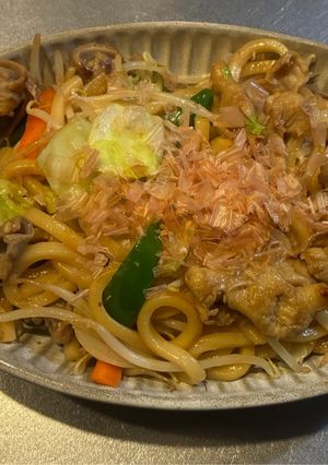 野菜シャキシャキホルモン焼きうどん-レシピのメイン写真
