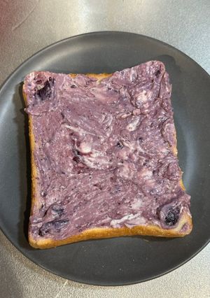 ブルーベリークリームチーズ トースト-レシピのメイン写真