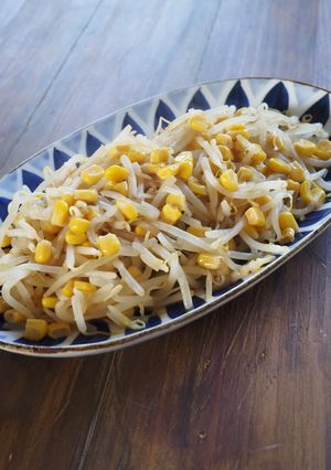 《副菜②》コーンともやしの中華炒め-レシピのメイン写真