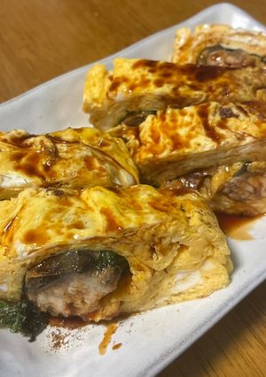 卵4個で料亭の味！うなぎ1/3尾で絶品大葉うまき-レシピのメイン写真