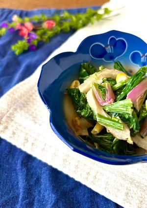 副菜★ほうれん草ちくわコーンのマヨ和え-レシピのメイン写真